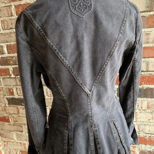 IQ grey velvet Blazer Size 10